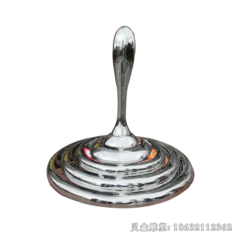 镜面水滴不锈钢城市雕塑