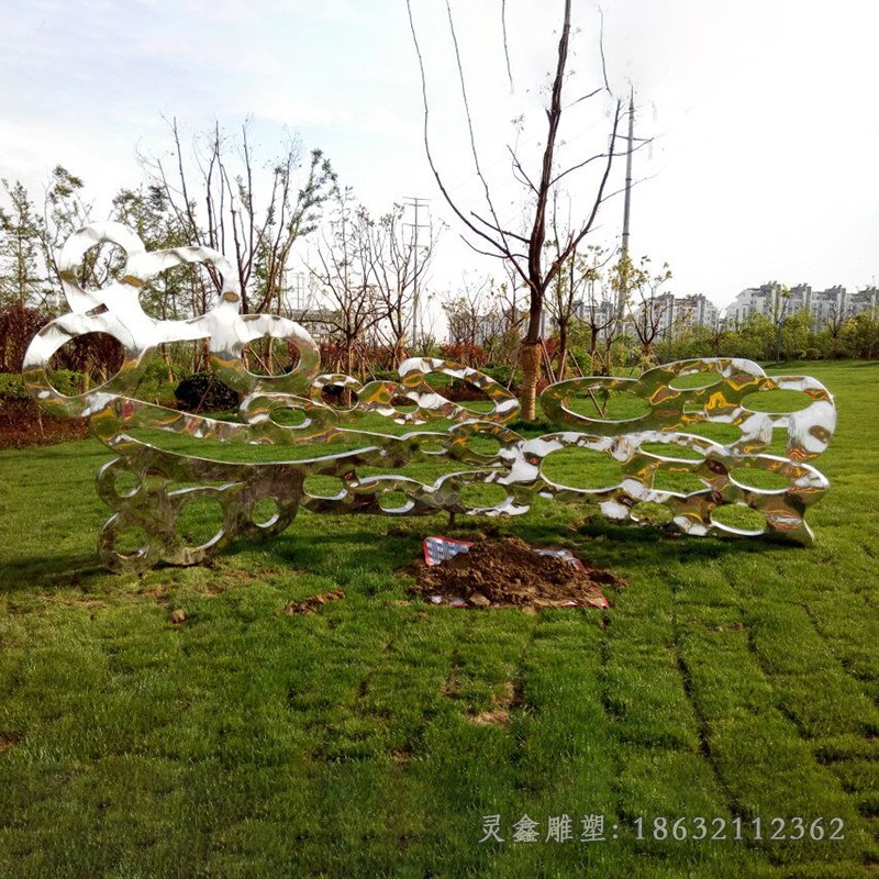 不锈钢太湖石景区雕塑