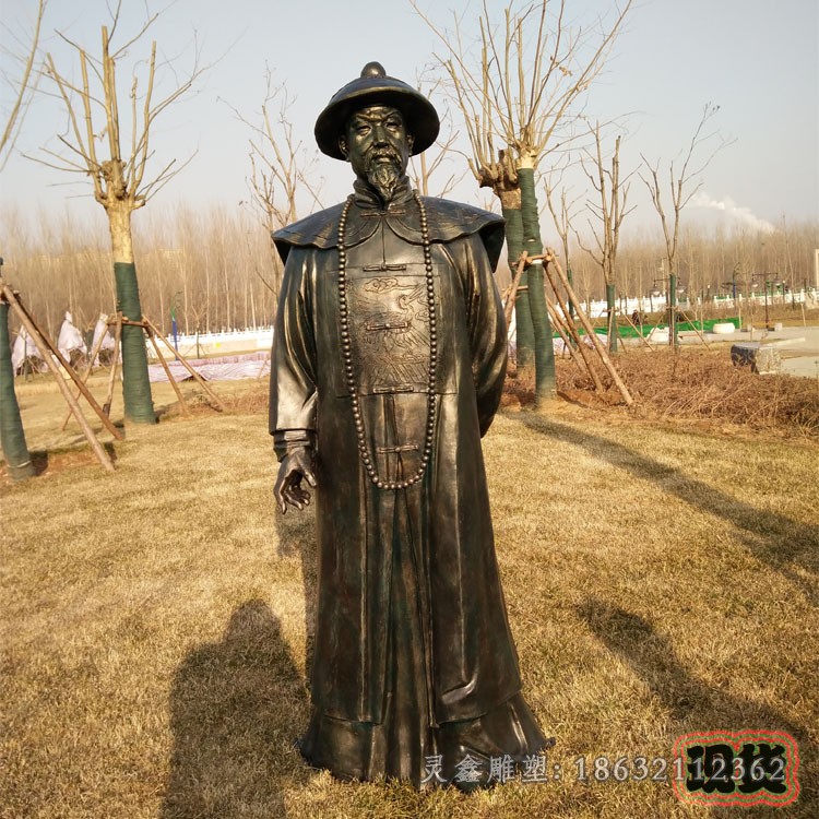 古代名人林则徐户外铜雕