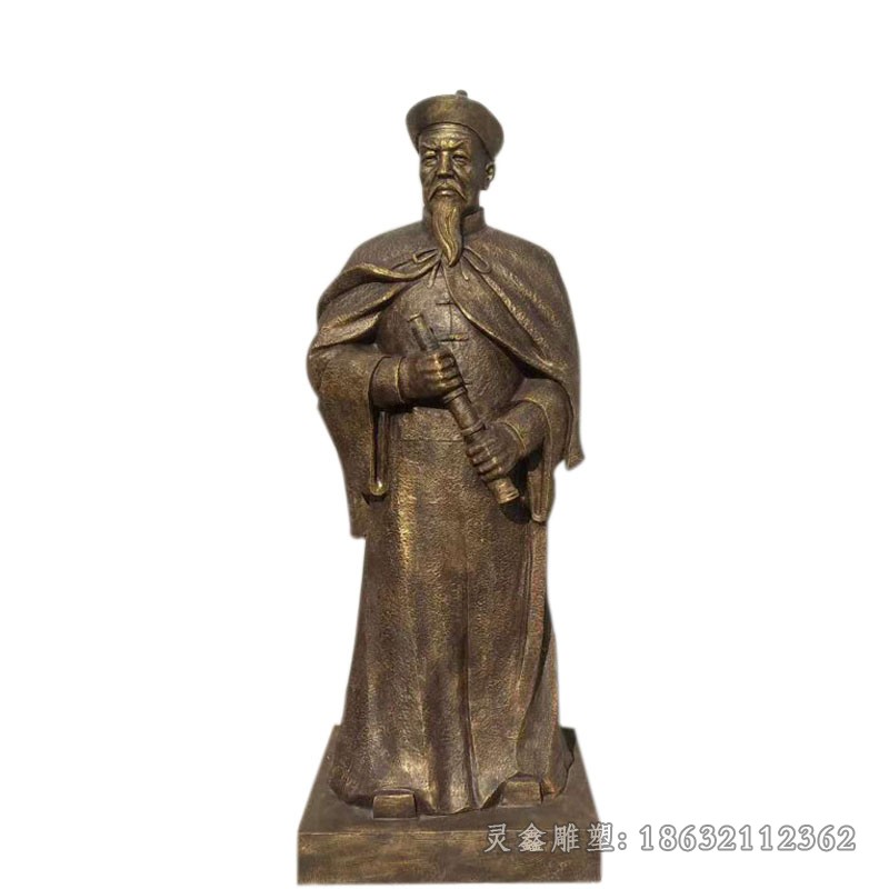 古代名人林则徐人物铜雕