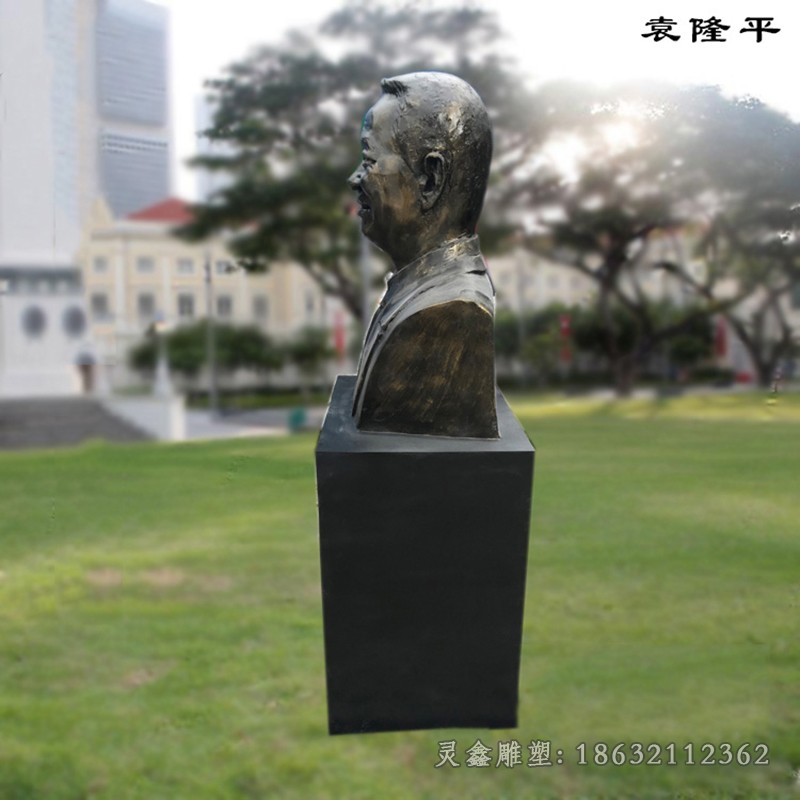 袁隆平胸像人物铜雕