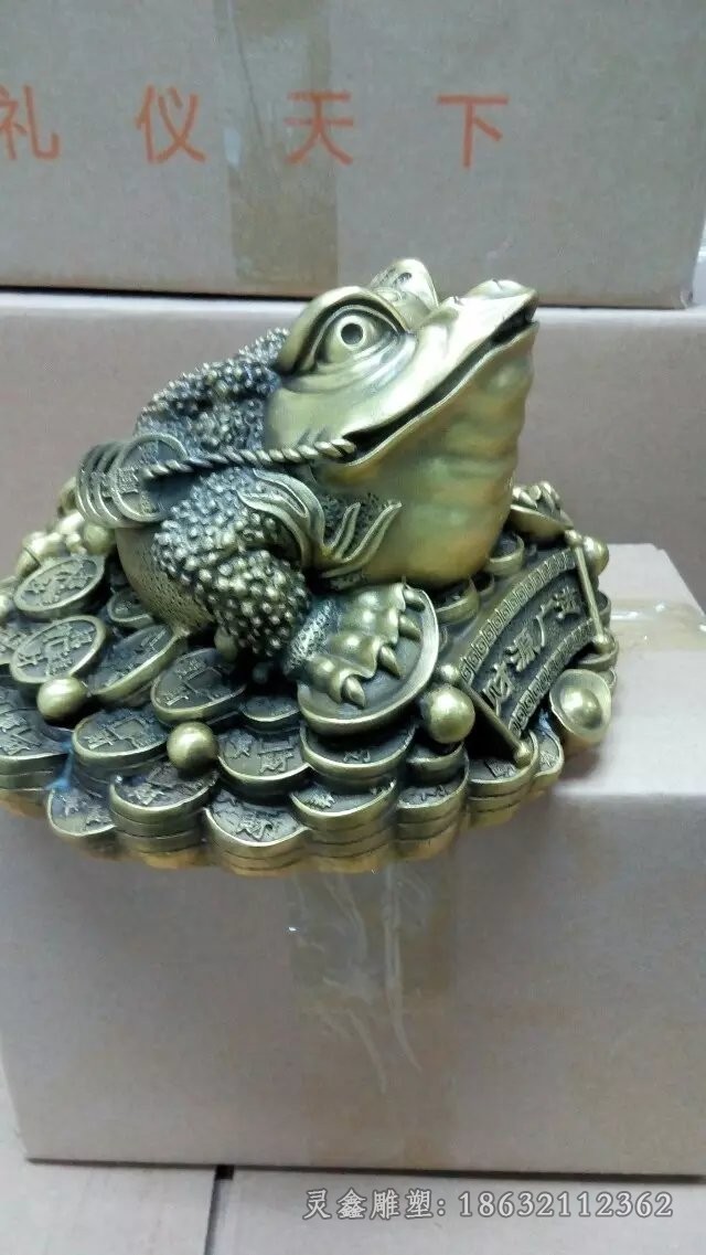 招财金蟾城市景观铜雕