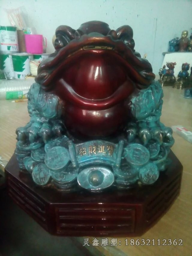 招财金蟾广场景观铜雕