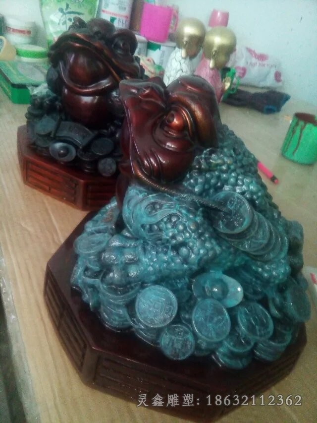 招财金蟾广场景观铜雕