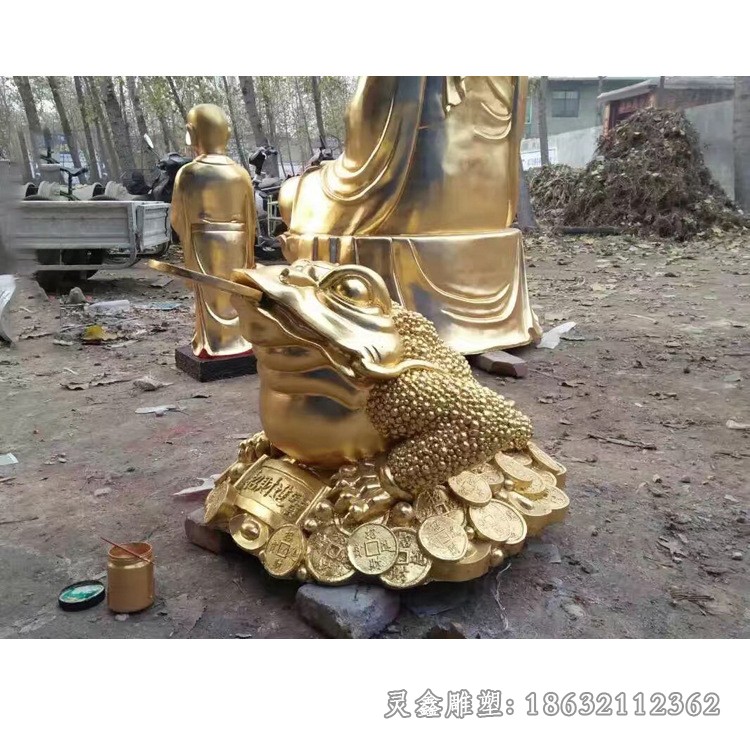 招财金蟾商场景观铜雕