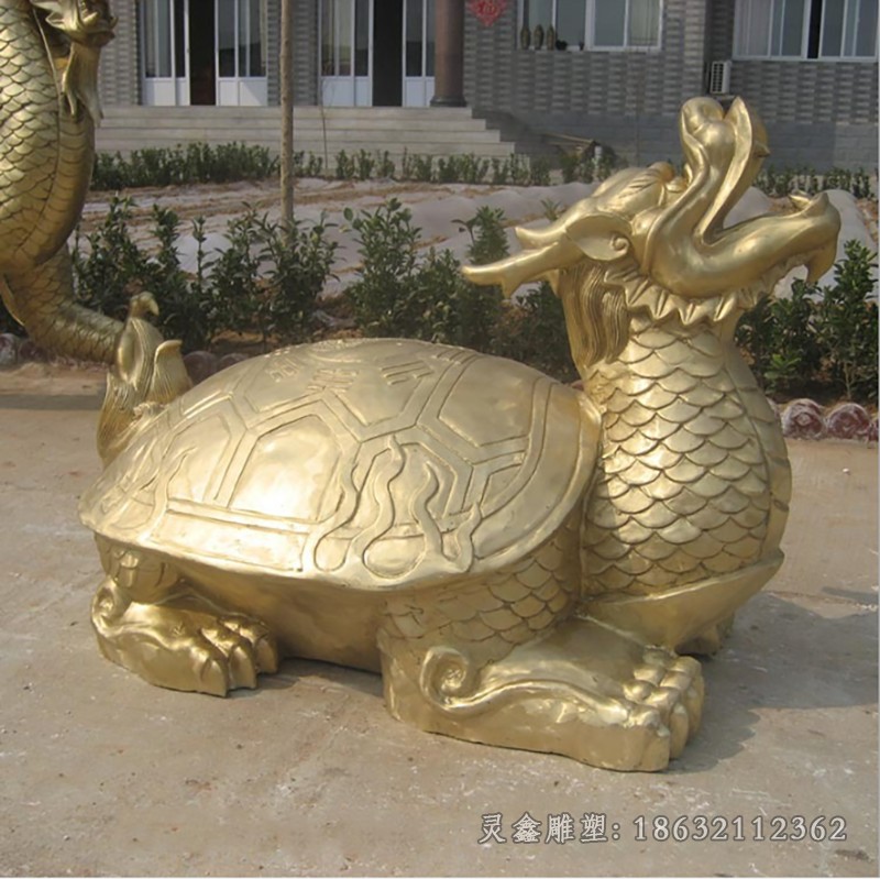 招财龙龟公园景观铜雕