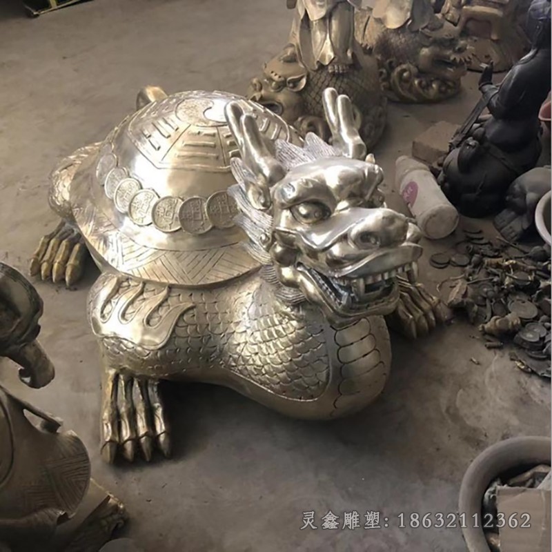 招财龙龟公园景观铜雕