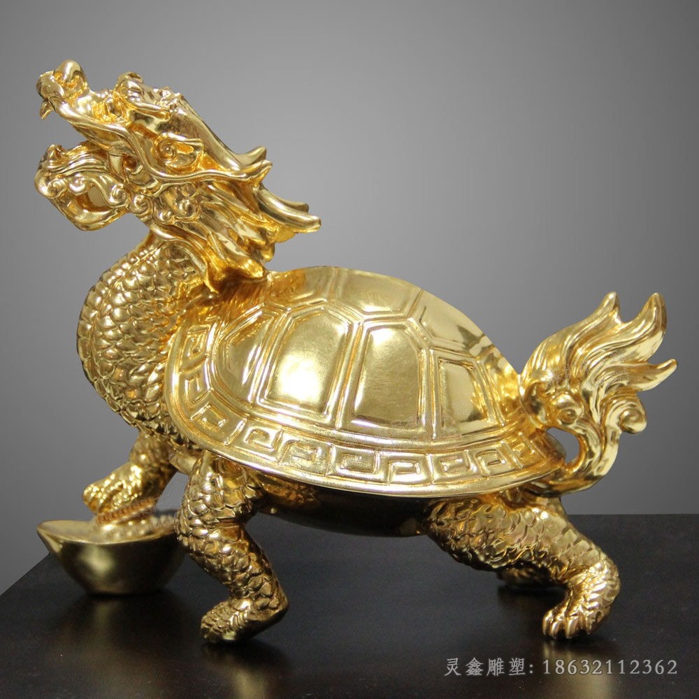 招财龙龟户外景观铜雕