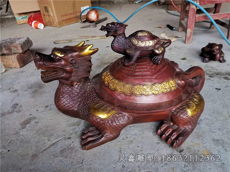 招财龙龟商场景观铜雕