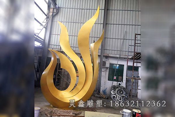 不锈钢神兽凤凰景观雕塑