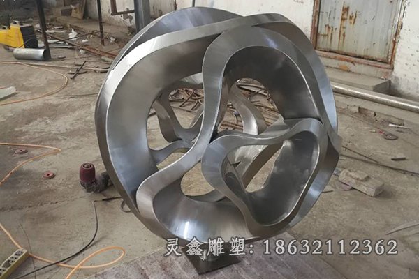 镜面标志不锈钢景观雕塑