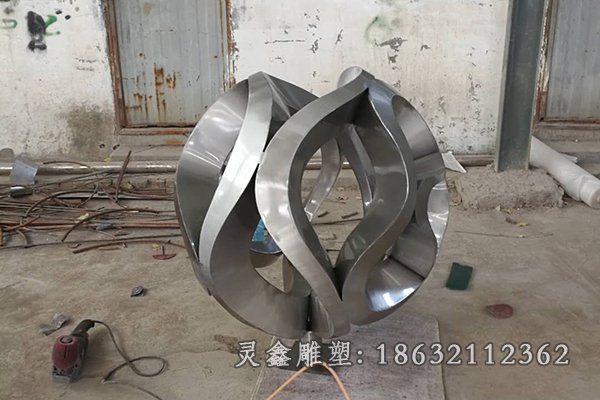 镜面标志不锈钢抽象雕塑