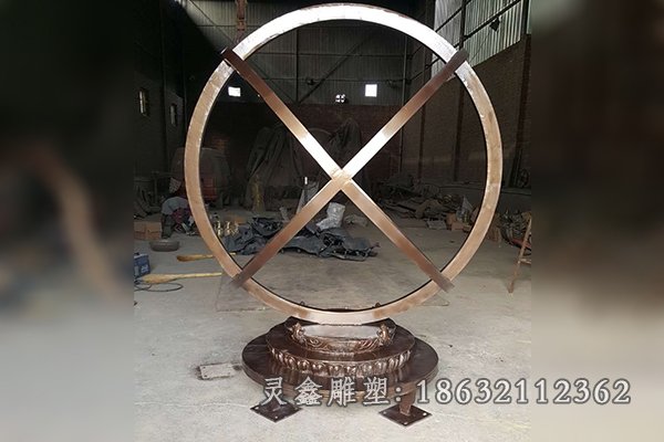 地动仪庭院景观铜雕