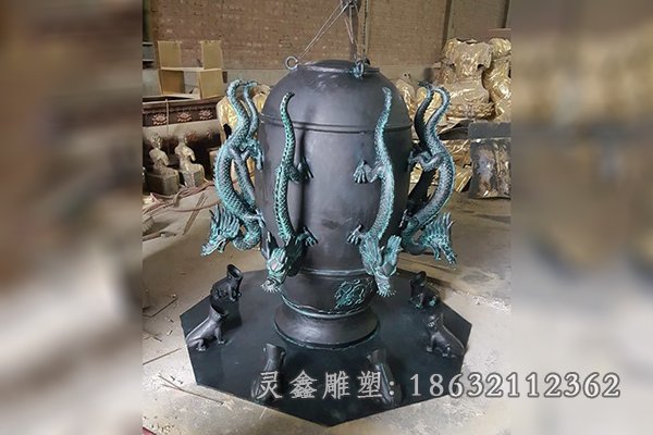 地动仪景区景观铜雕