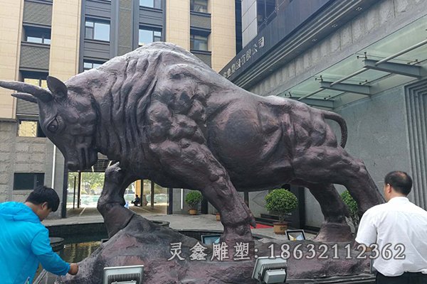 动物牛小区景观铜雕