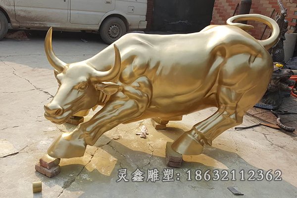 动物牛景区景观铜雕