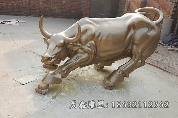 动物牛商场景观铜雕
