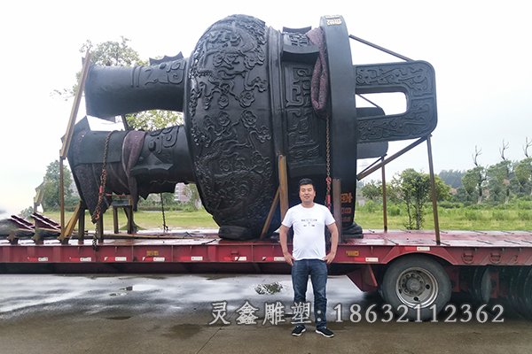铜鼎景区景观铜雕