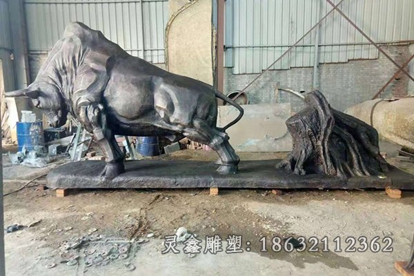 农耕抽象景观铜雕