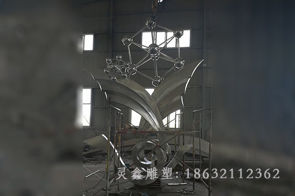 镜面标志不锈钢景观雕塑
