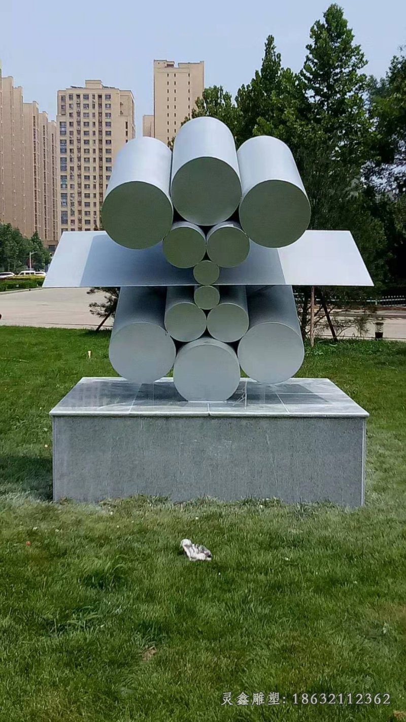 镜面标志景观不锈钢雕塑