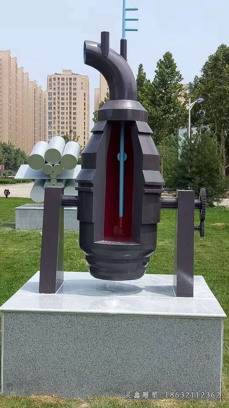 抽象景观标志广场铜雕