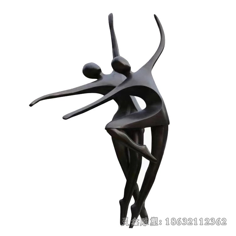 不锈钢舞蹈抽象人物雕塑