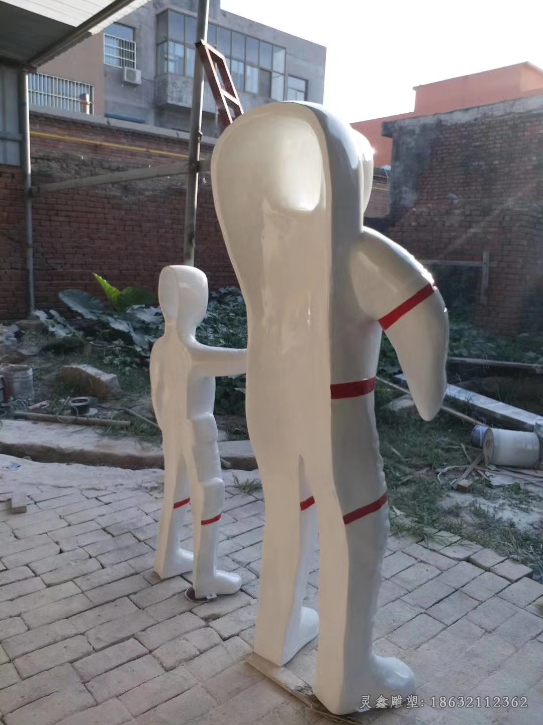 宇航员抽象人物不锈钢雕塑