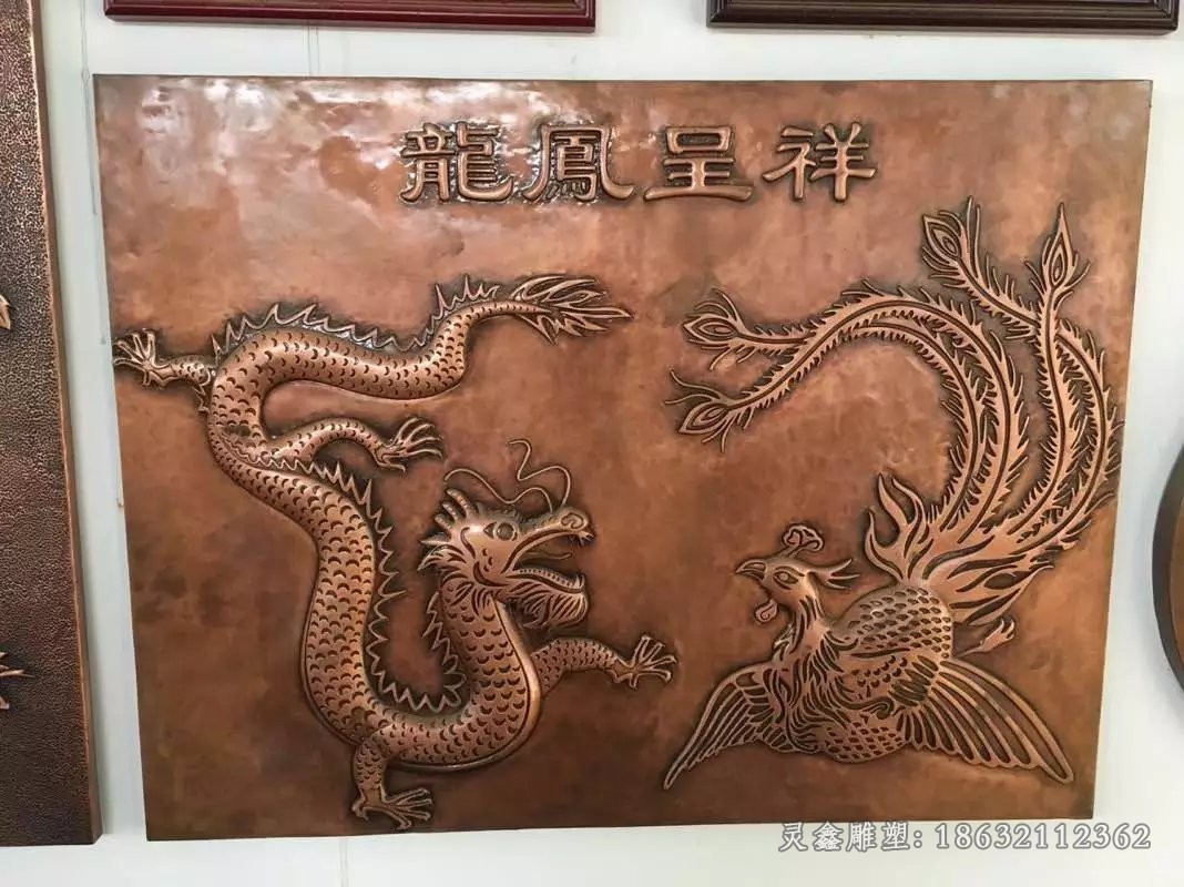 浮雕龙动物景观铜雕