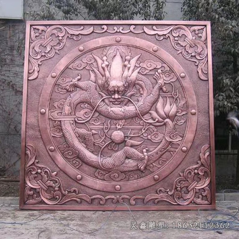 浮雕神兽龙动物铜雕
