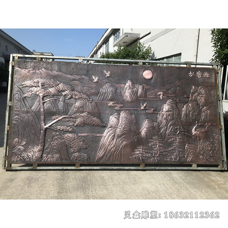 浮雕校园抽象景观铜雕