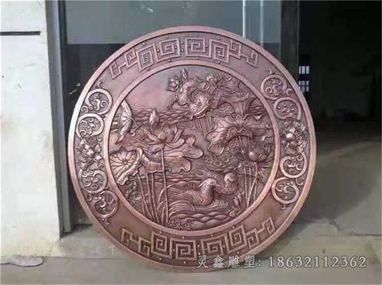 浮雕街边抽象景观铜雕