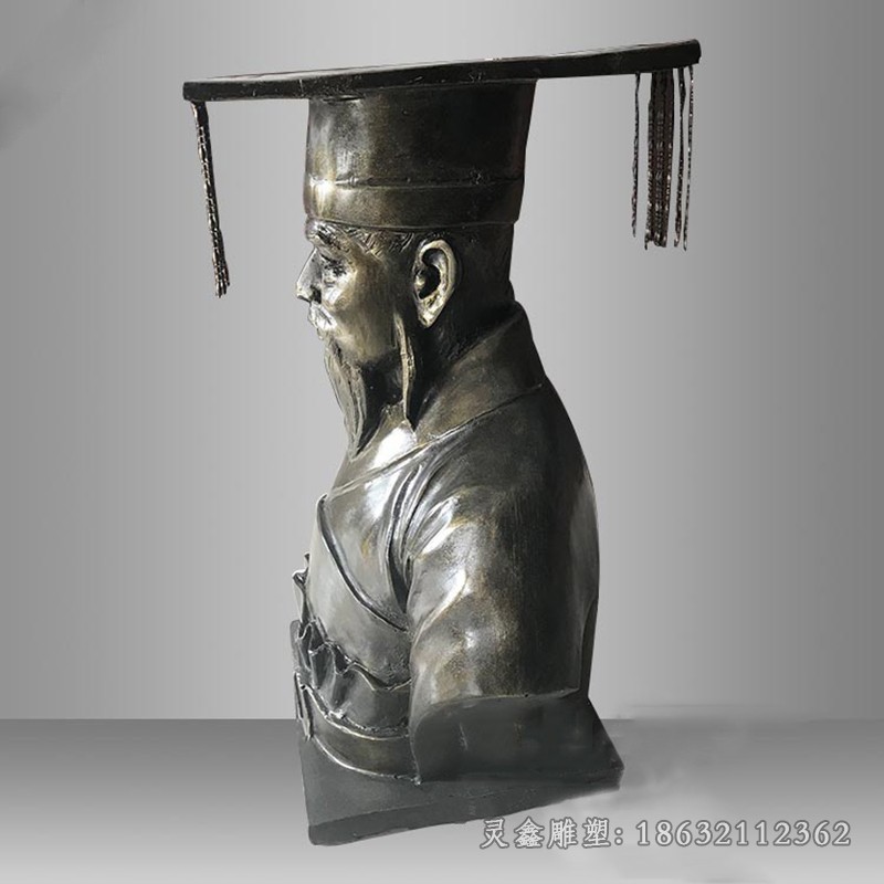 古代人物黄帝景观铜雕