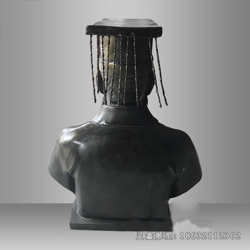 古代人物黄帝人物铜雕
