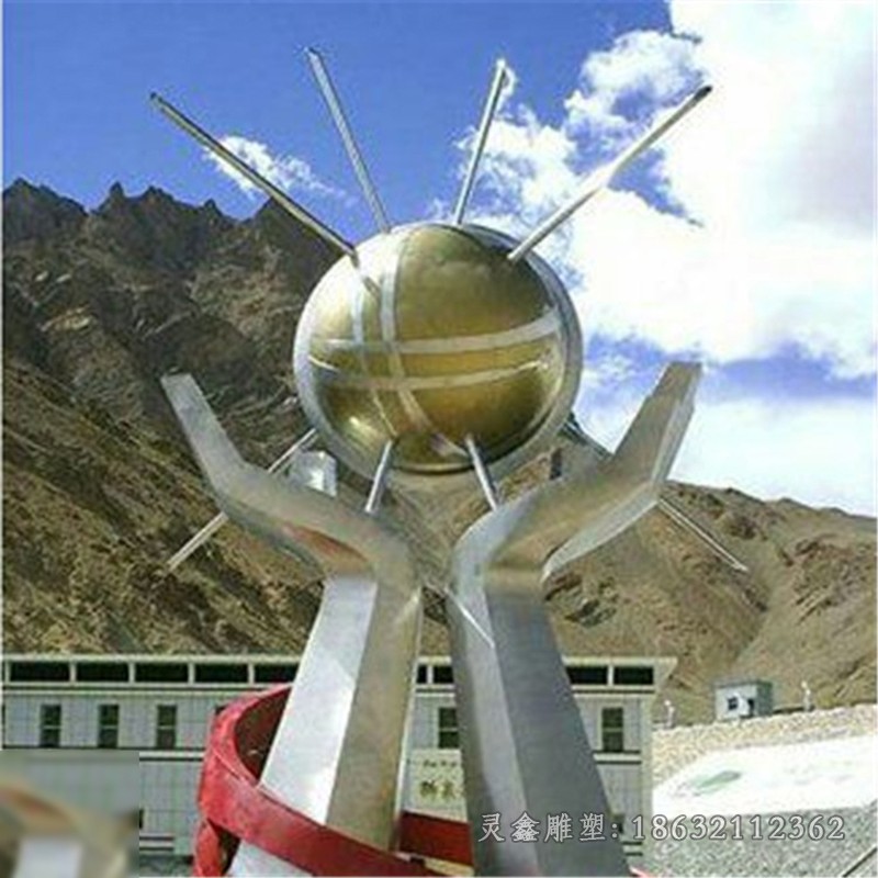 不锈钢科技之星小区雕塑