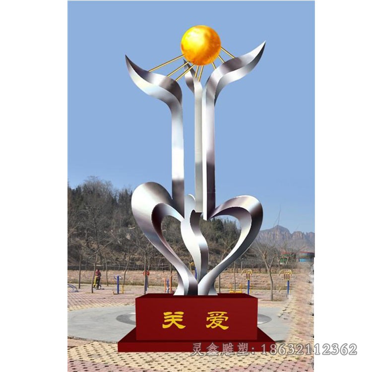 不锈钢科技之星街边雕塑