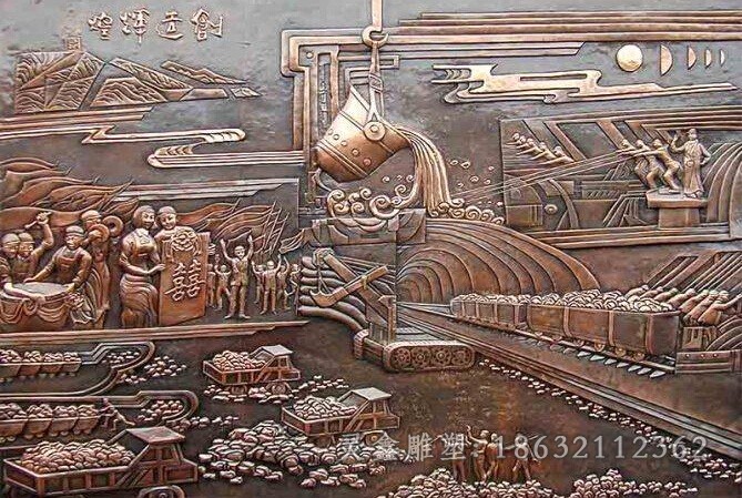 别墅浮雕景观铜雕