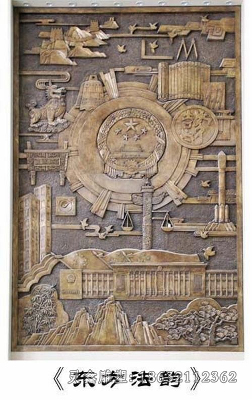 浮雕壁画景观抽象铜雕