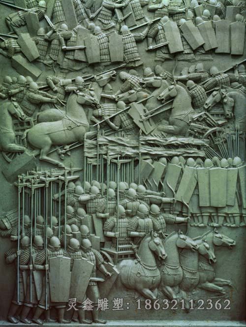 浮雕壁画抽象景观铜雕