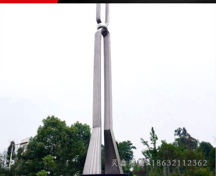 钥匙抽象景观不锈钢雕塑