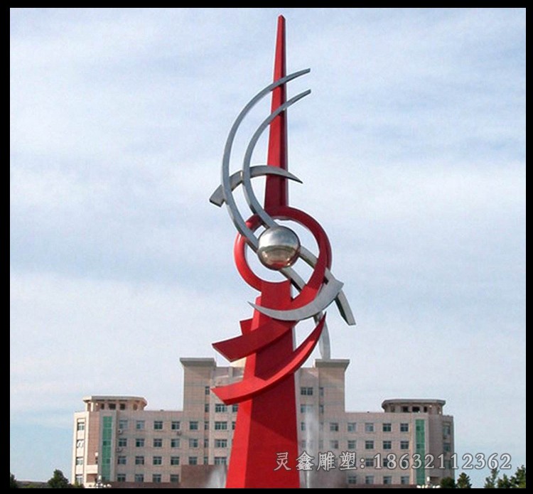 钥匙景观不锈钢抽象雕塑
