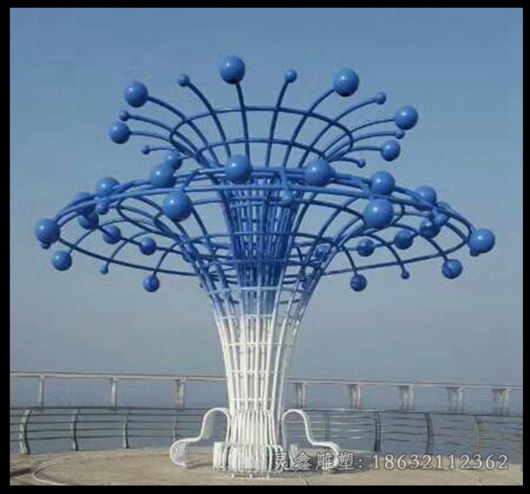 不锈钢标志抽象景观雕塑