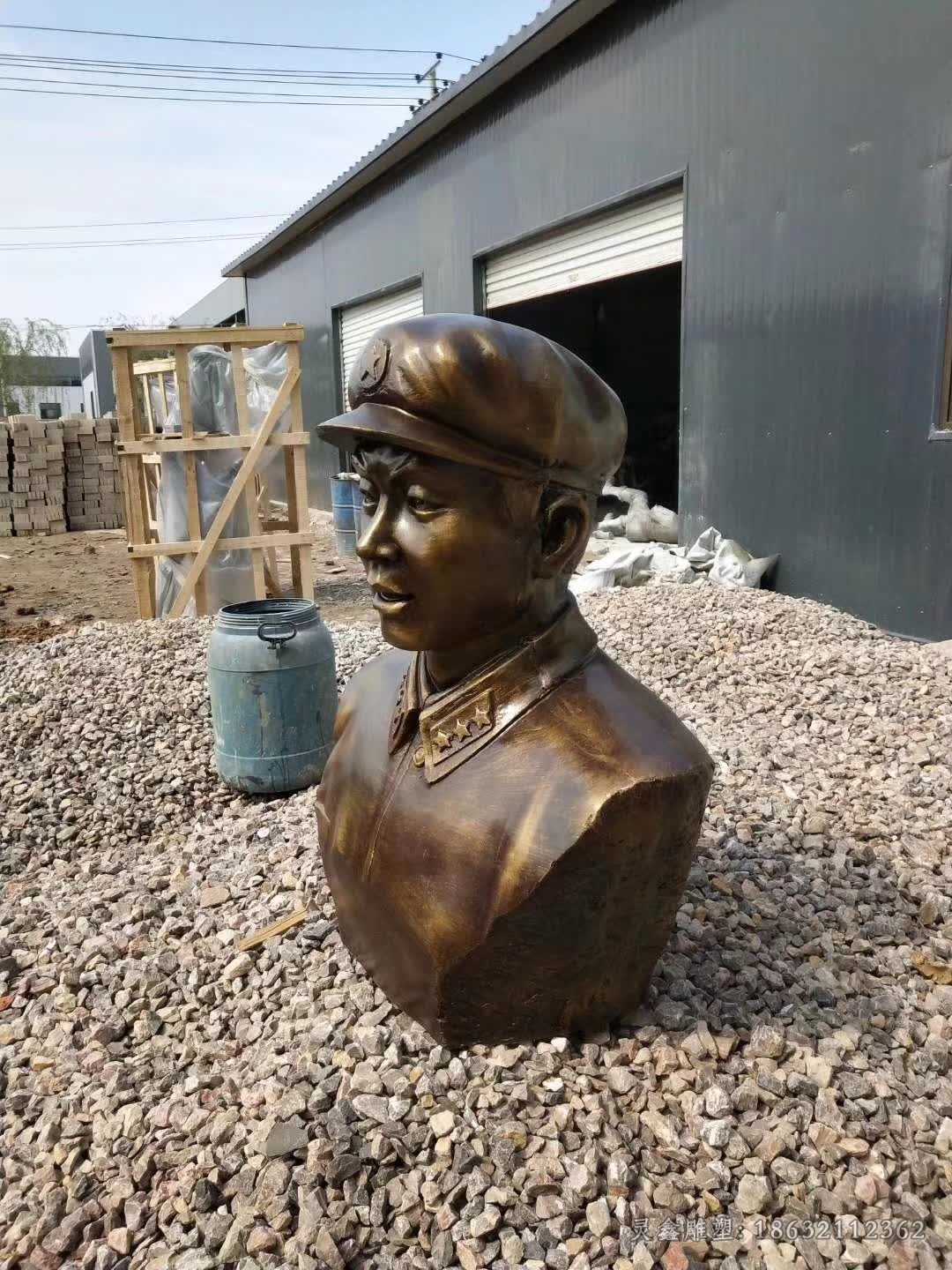 雷锋半身像庭院人物铜雕