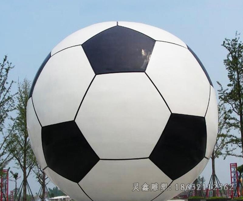 不锈钢足球景观标志雕塑
