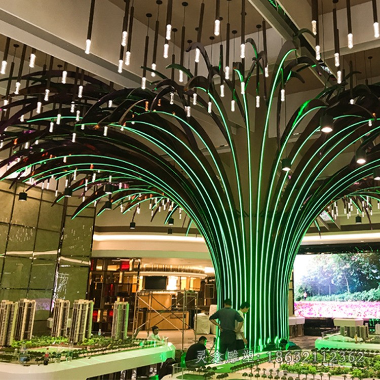 不锈钢风动庭院景观雕塑