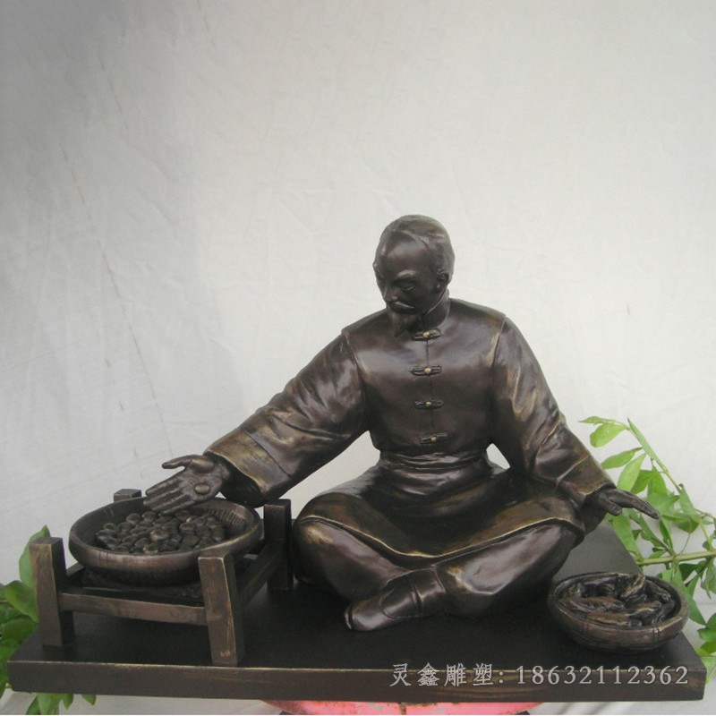 中医制药校园古代人物铜雕