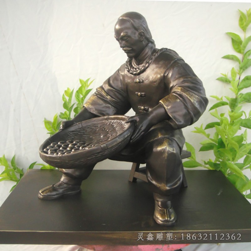 中医制药公园古代人物铜雕