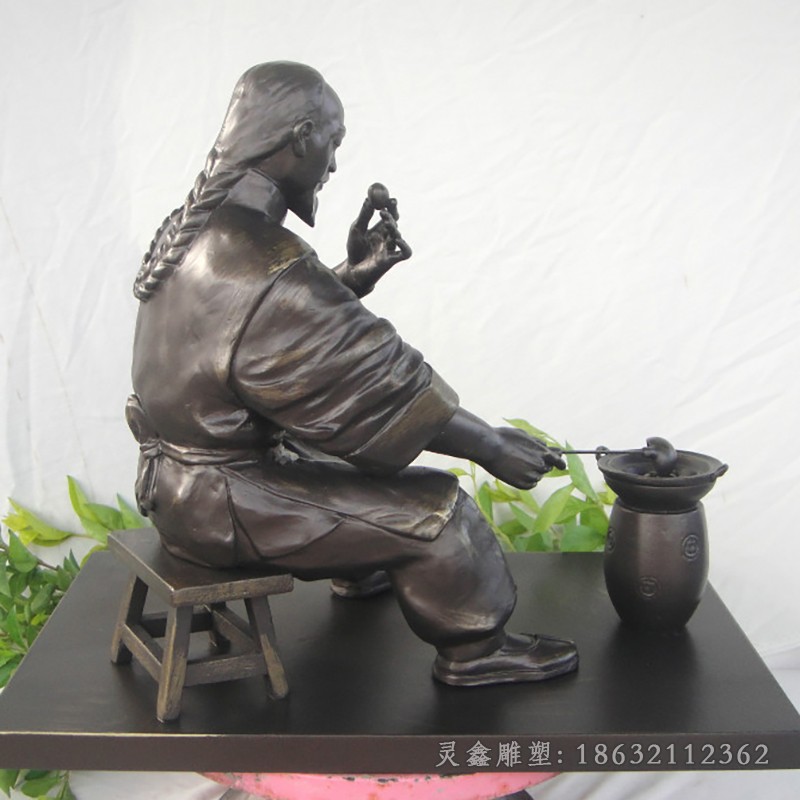 中医制药别墅古代人物铜雕