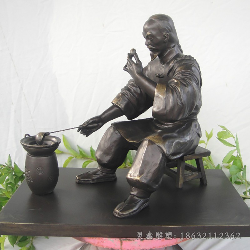 中医制药别墅古代人物铜雕