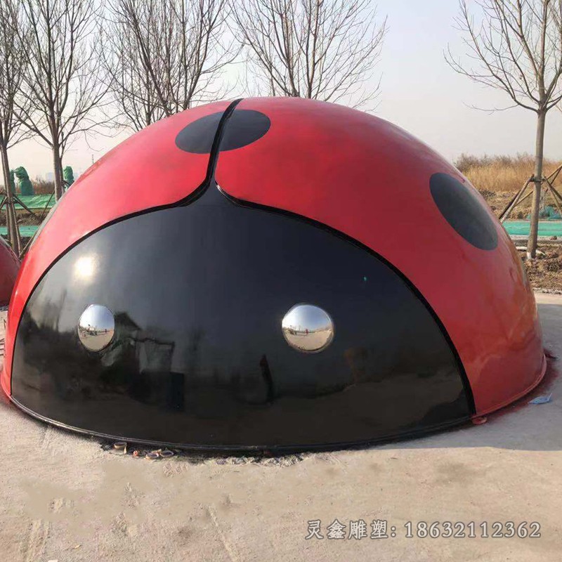 不锈钢瓢虫景观标志雕塑